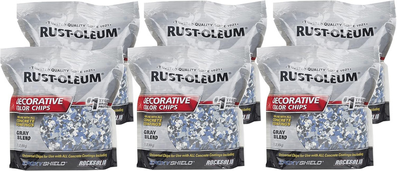 Gray Blend Decorative Color Chips – 6 Pack for Home Décor Projects