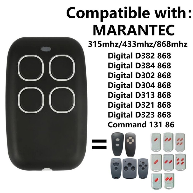 Fits Marantec / Harrison / Martin Garage Door Opener Remote 315 MHz M3-2312