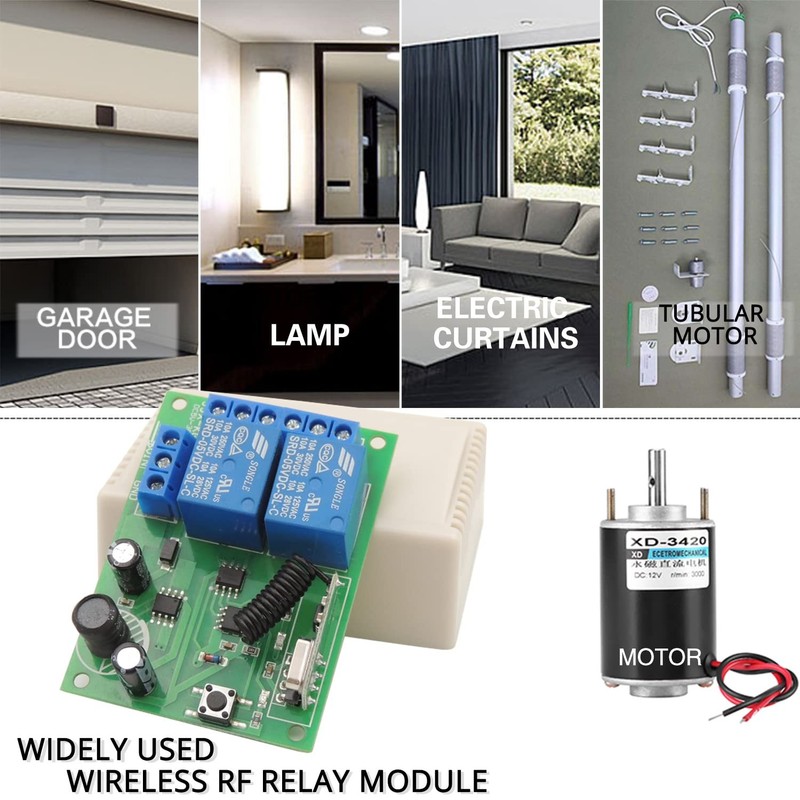 433Mhz Universal Wireless Remote Control Switch Secure Radio Frequency 10A gallery
