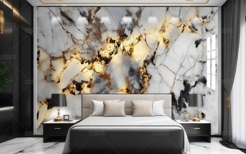 3D Luxury Marble Texture Self-adhesive Removeable Wallpaper Wall Mural 100