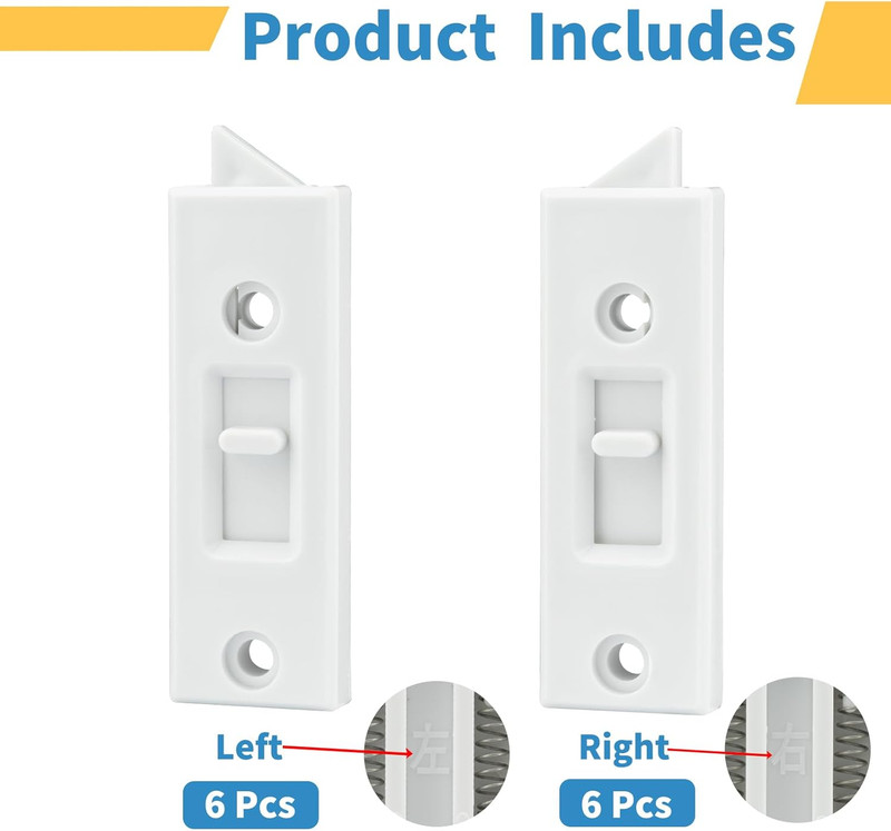 12 Pcs Window Latch Locks Spring Loaded Window Tilt Latch Replacement Part by ,V gallery