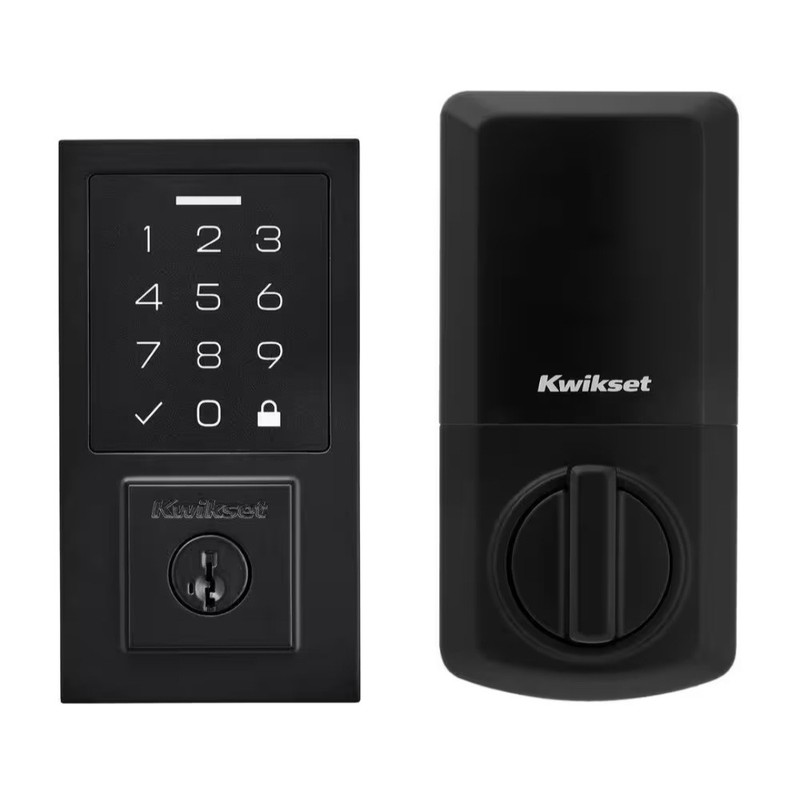 Kwikset SmartCode 270 Contemporary Matte Black TouchPad Electronic Lock