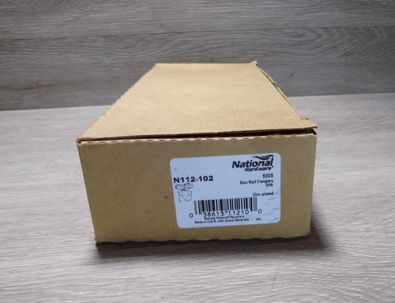 National Hardware Stanley N112-102 Box Rail Hanger Pair Kit