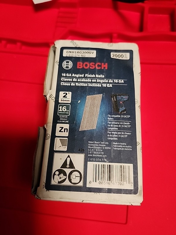 Bosch 2″ Angle Finish Nails