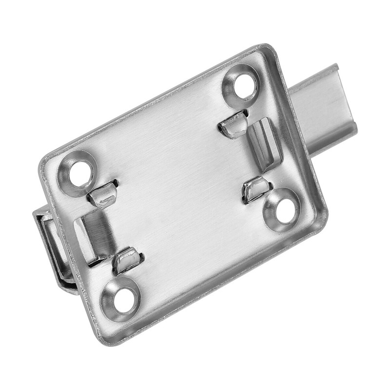 Double-Sided Sliding Door Latch Lock w/ Screws 4" Sec Bolt for Interior/Bathroom gallery