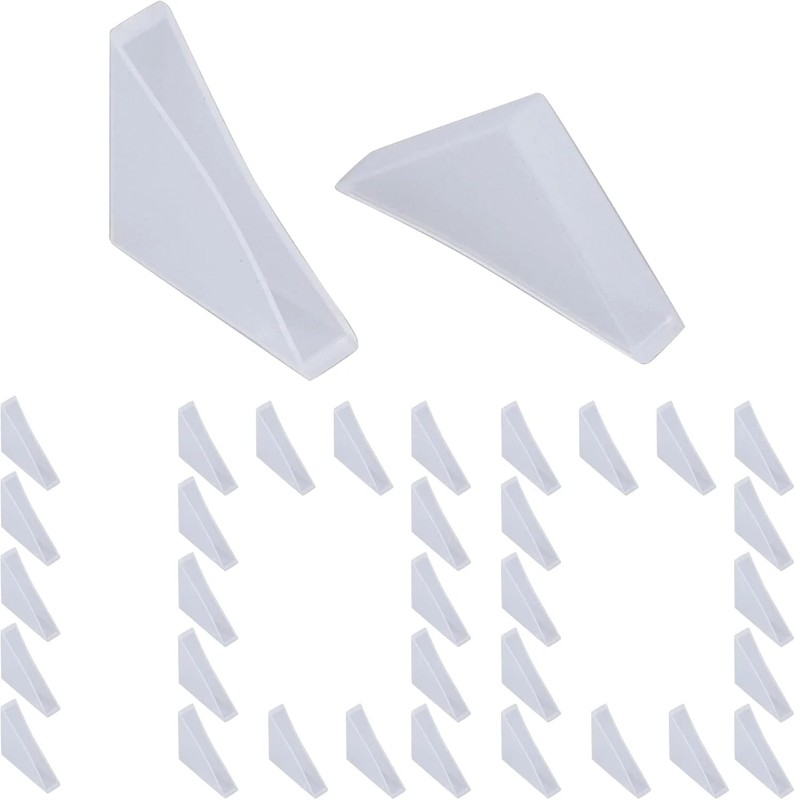 1.4"x0.3" Plastic Corner Protection Right Angle Shape Anti-Collision Corner Prot