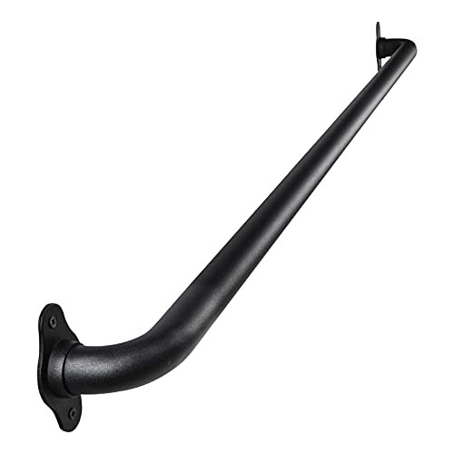 45 Inch Black No-Slip Hand Rails for Indoor Stairs, Wall Mount 45 inch Style A