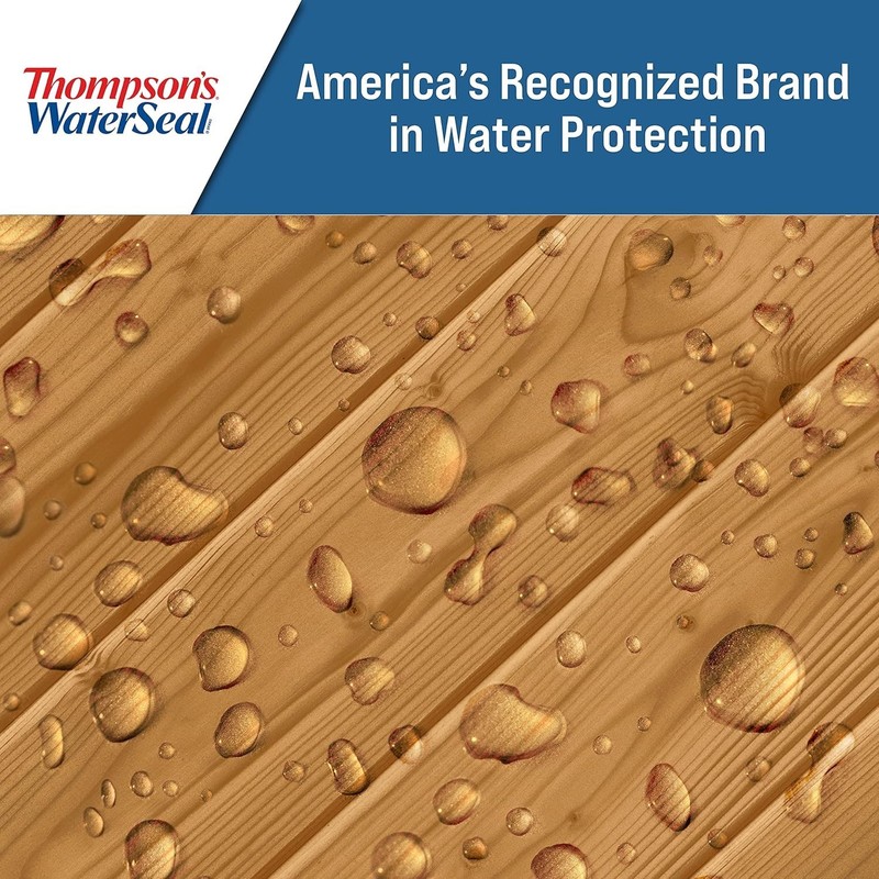 Chestnut Brown Waterproofing Wood Stain, 1 Gallon - UV Resistant Sealant gallery