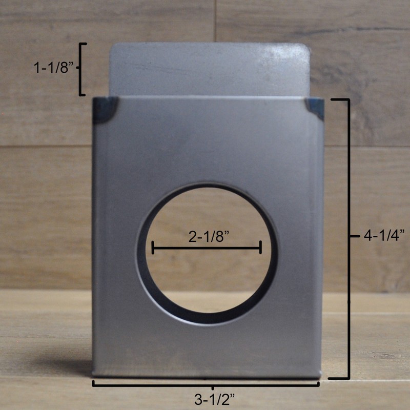 Single Hole Lockbox Weldable Steel Gate Doors | 3 1/2" x 4 1/4" x 1 1/2" gallery