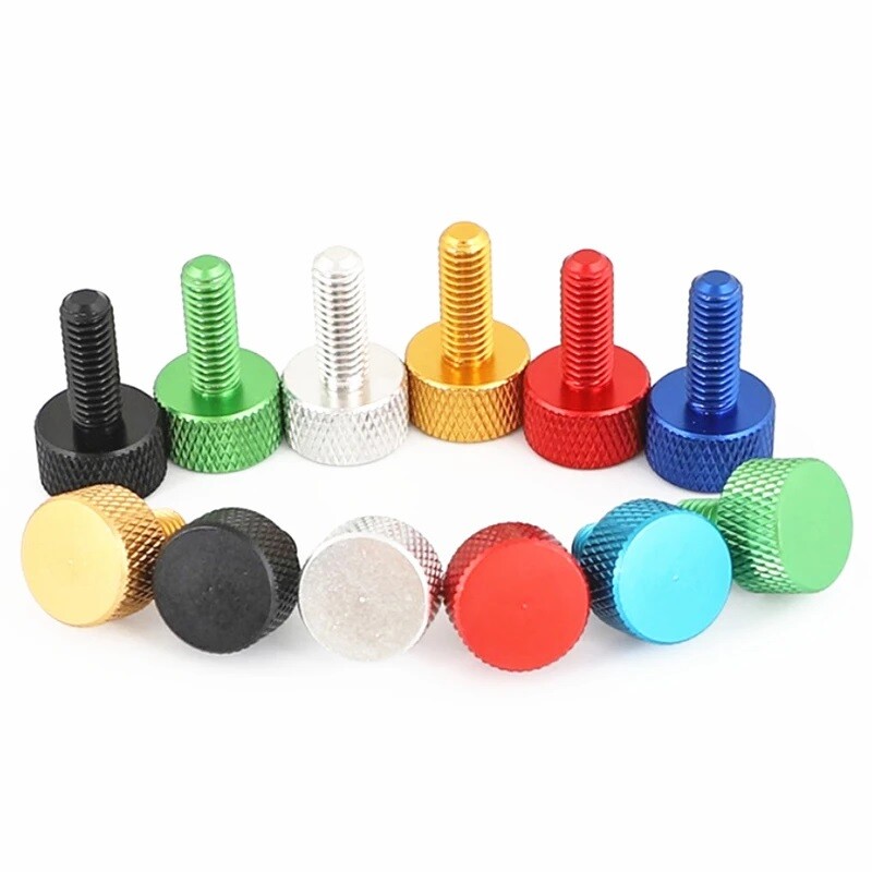 M3x16mm Computer PC Graphics Card Colourful Knurled Head Aluminum Thumb Screws gallery