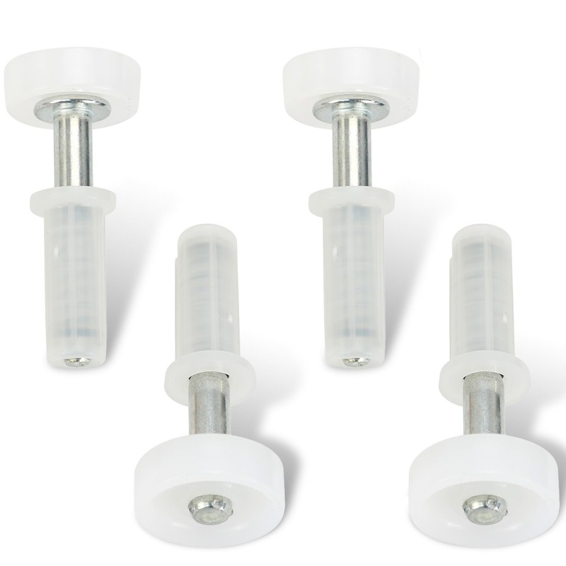 Harrier Hardware Spring-Loaded Bi-Fold Closet Door Top Roller Guide Wheels, 7…