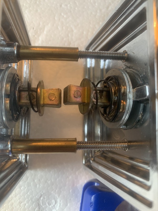 Emtek Egg Knob & Rectangular Wilshire Rosette - PASSAGE 8161EUS26 CHROME No Box gallery