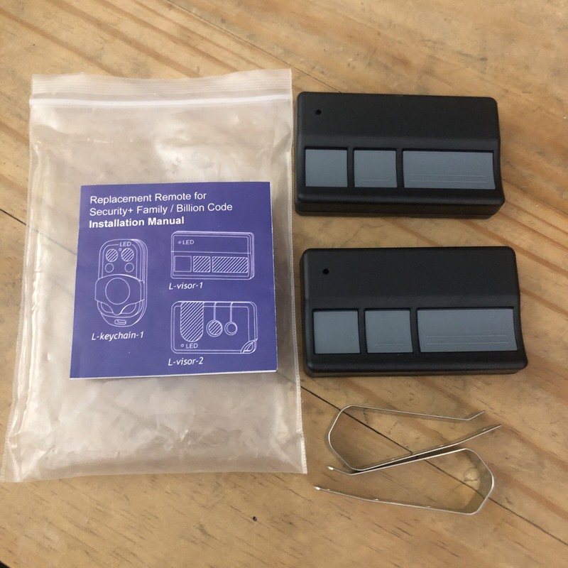 2 Pcs Visor Remote 373LM + Keypad 877LM Opener for Liftmaster Garage Door Remote