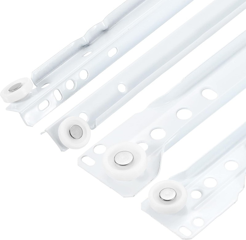 uxcell 1 Pair Drawer Slides, 22 Inch Drawer Slide Heavy Duty Side Bottom Mount D