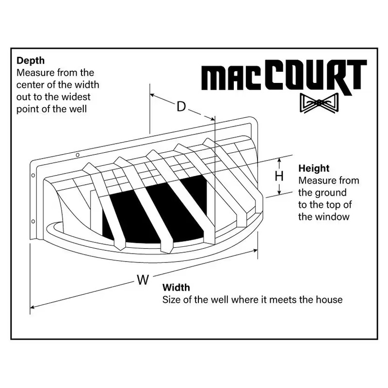 44 In. W X 15 In. H X 19 In. D Durable Plastic Reversible Heavy-Duty Window Well gallery