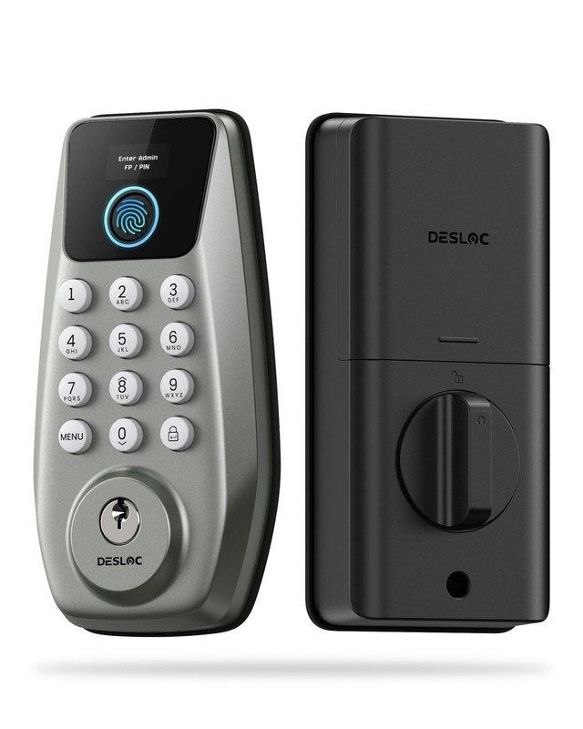 C110 Smart Lock with LockVue Display, 3-in-1 Keyless Entry Door Lock with Fin…