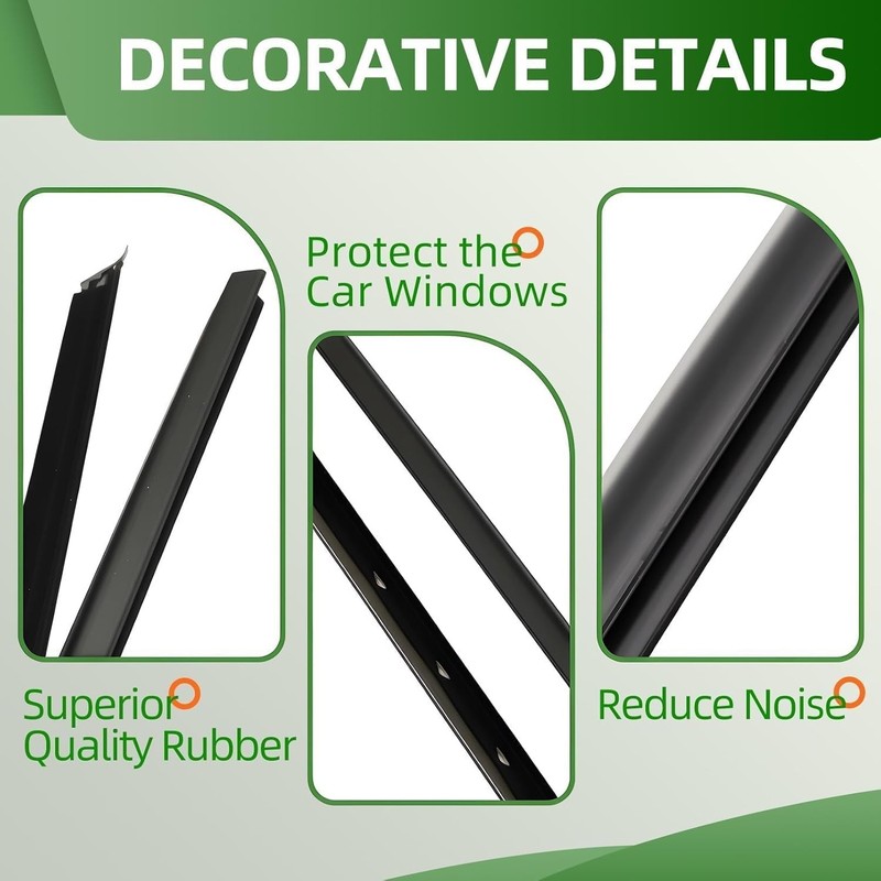 Window Trim Molding Compatible with Ranger 1999-2011 Front Outer Door gallery