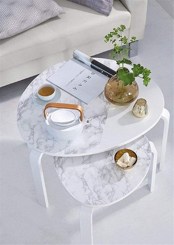 Transform Your Kitchen with Marble Contact Paper - 11.8"X120" Waterproof Design gallery
