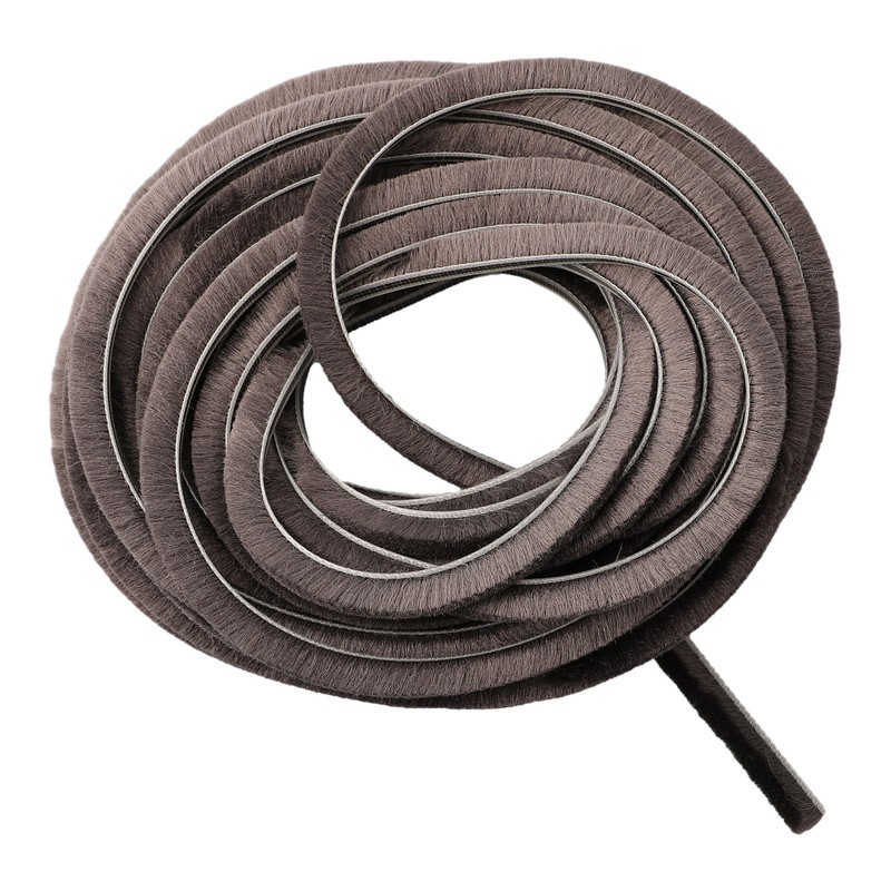 Sliding Window Draught Excluder Brush Pile Seal Strip Weatherstrip 5mm*8mm Size gallery