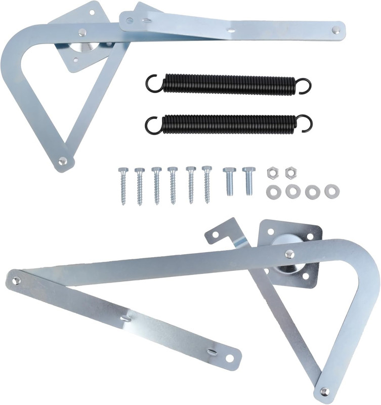 55-2 Attic Ladder Hinge Arms with Springs - Replacement Kit Compatible with Wern gallery