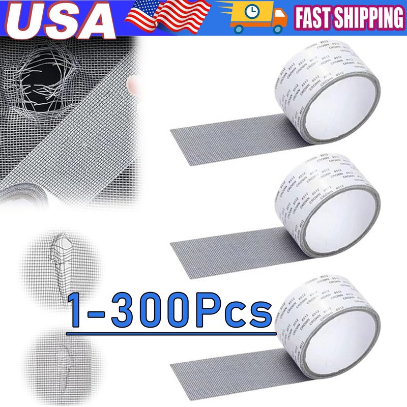 Screen Patch Repair Kit Window Repair Tape Fiberglass Covering Mesh Tool 5*200cm
