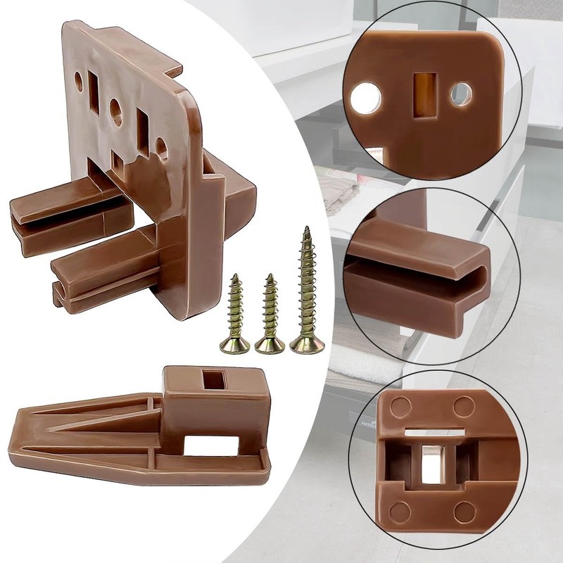 Center Mount Drawer Slides Plastic Guides Replacement Pair gallery