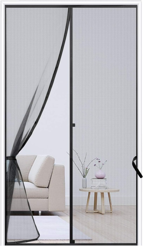 Sunolga 38 X 84 Inch Magnetic Screen Door, Fits Doors Size 36 X 83 Inch, Reinfor