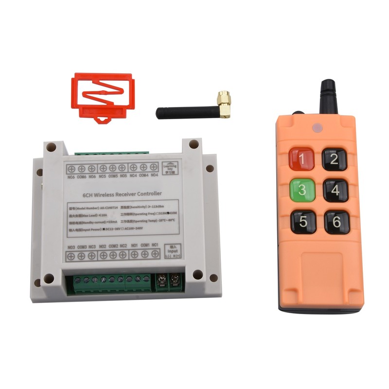 Wireless Remote Control RF Switch 6 Channel 10A Relay Receiver 12-36V 6CH gallery