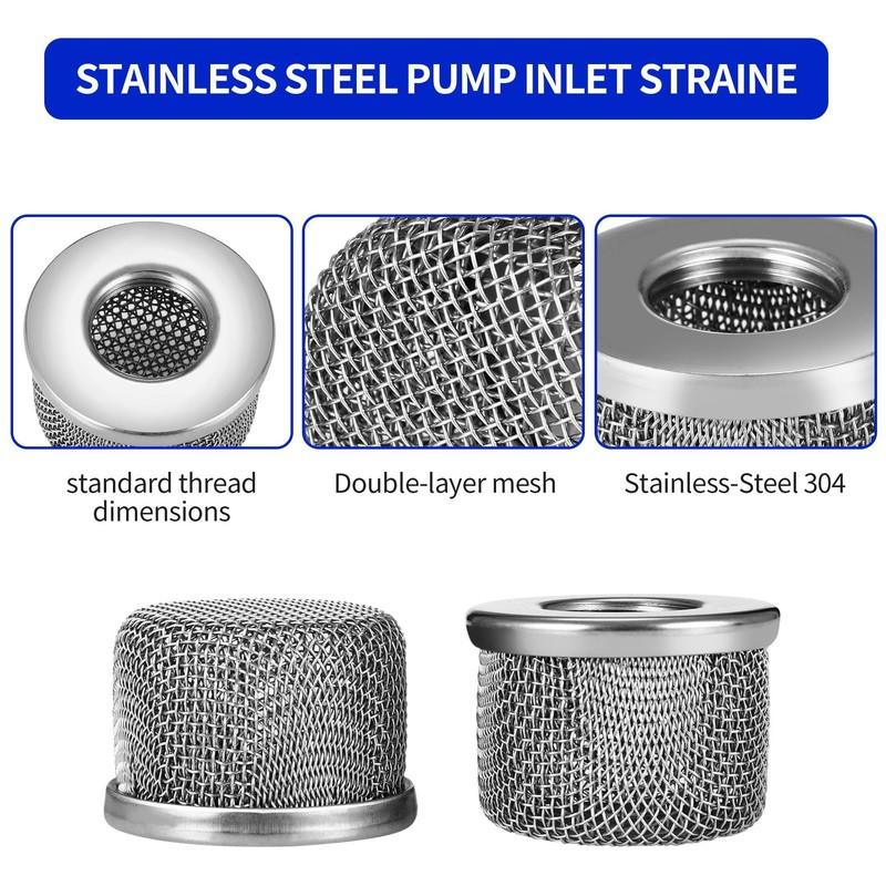2 Pack 181072 Pump Inlet Strainer Screen Filter for Graco Airless Paint Spray... gallery