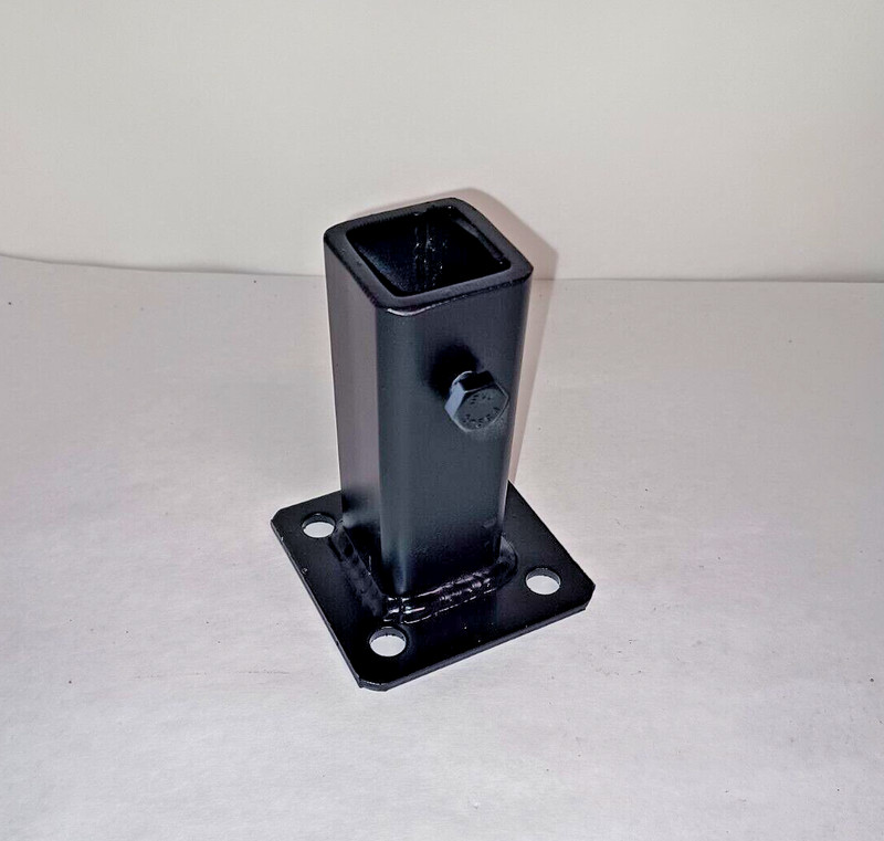 Stair Railing 4" Repair Base Broken 1" loose POSTS slips IN tube NO welding Blk