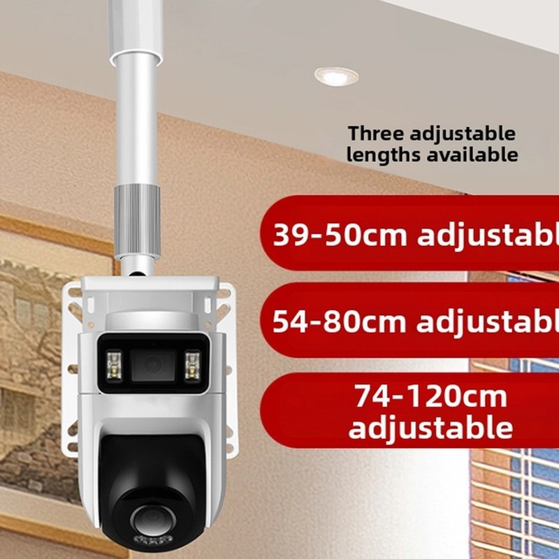 Adjustable Camera Wall Mount Bracket for Monitoring Applications White Color gallery