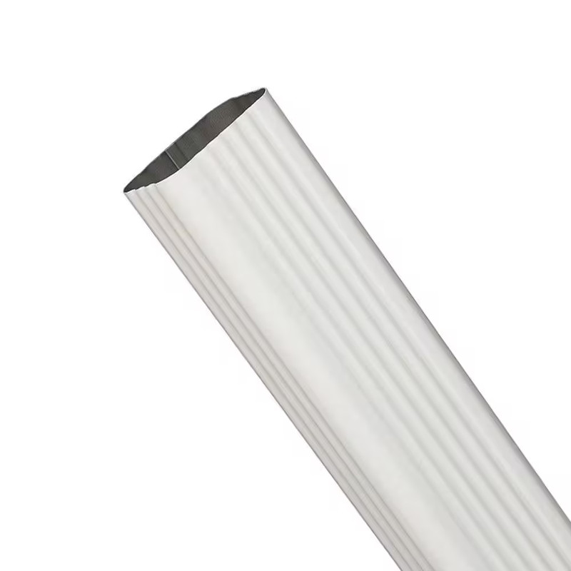 3 In. X 4 In. X 15 In. White Aluminum Downspout Extension