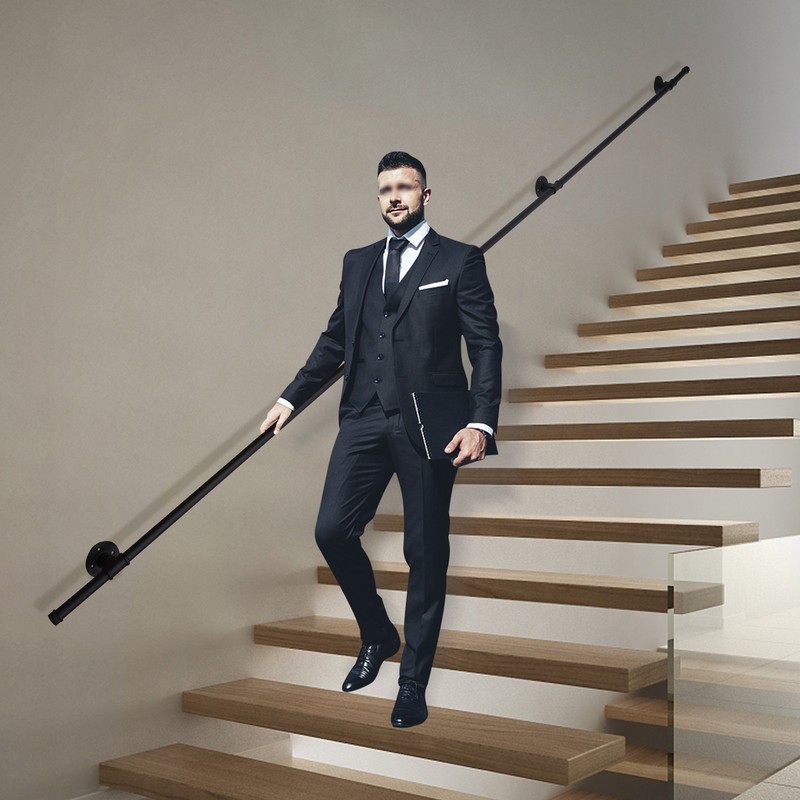 11ft Step Handrail Stair Railing For Step Handrail Outdoor Deck Hand Rail