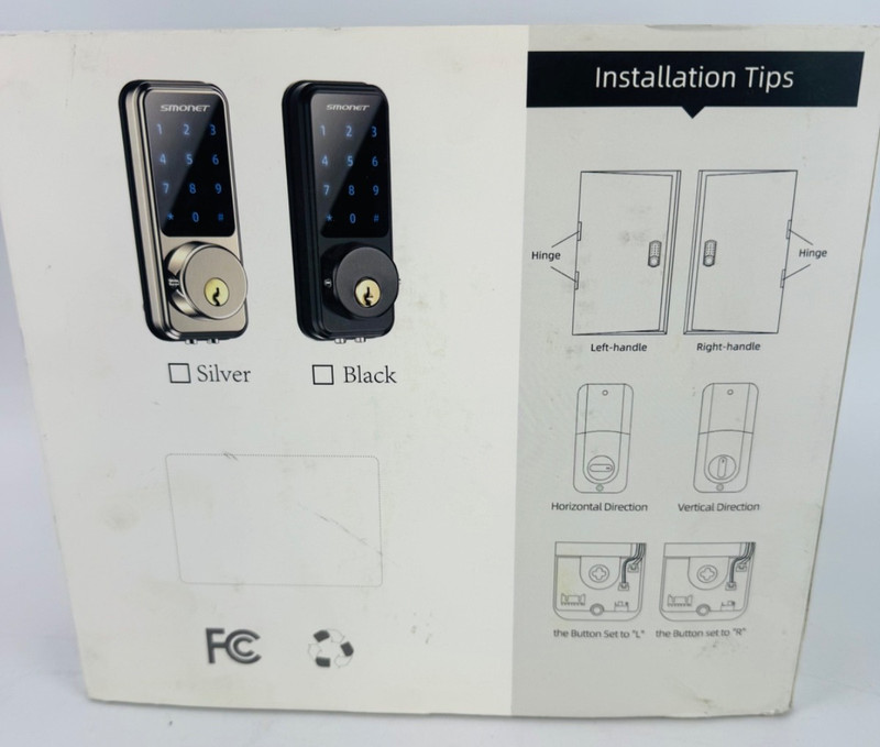 Smart Lock, Smonet Touchscreen Keypad Deadbolt, Keyless Door Entry For Exterior gallery