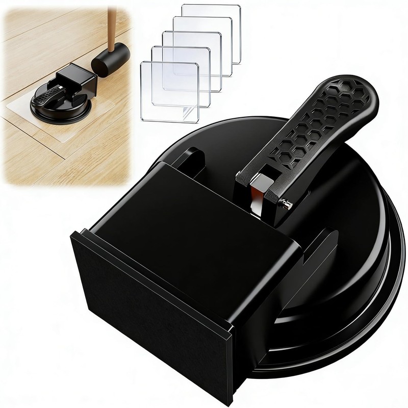 Floor Gap Fixer Tool - 2-Step Solution for Wood Tile Gaps, 5 Sticky Pads, 110 lb gallery