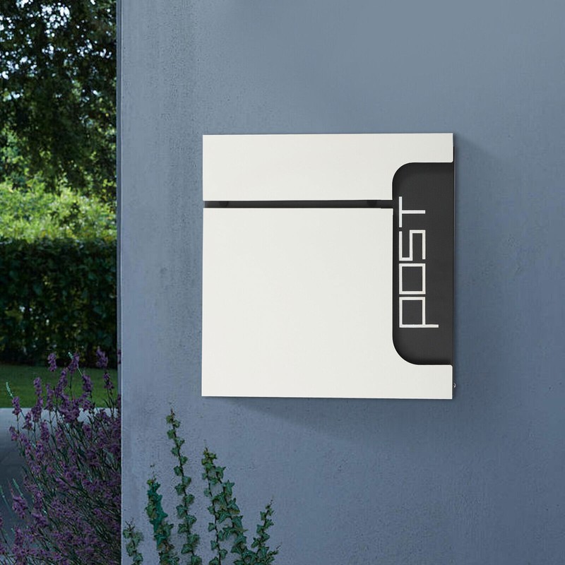 Rectangular Post Box Large Letter Mail Box Steel Lockable Wall Mount Mailbox New gallery
