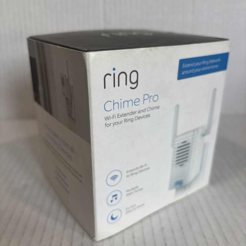 Ring Chime Pro Wi-Fi Extender For Your Ring Devices. New In Box