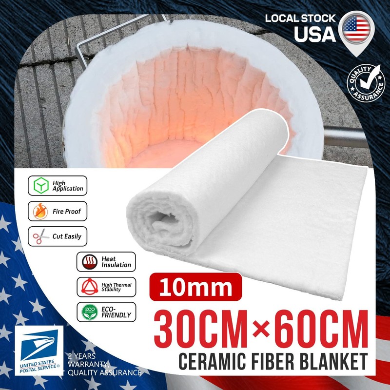 Durable Ceramic Fiber Insulation Mat apply to Wood stove baffle insulation 10mm