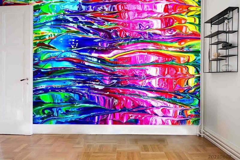 3D Acrylic Paint Texture Self-adhesive Removable Wallpaper Murals
