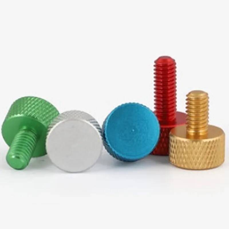 M3x16mm Computer PC Graphics Card Colourful Knurled Head Aluminum Thumb Screws gallery