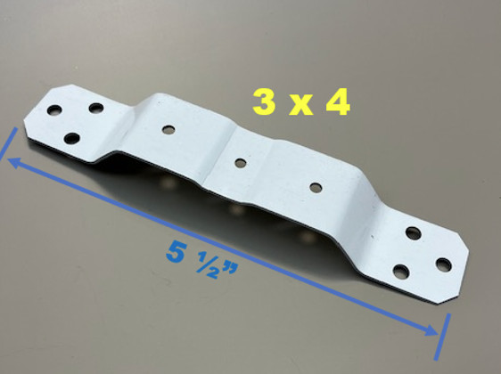 Gutter Downspout PIPE CLEAT | 2x3 and 3x4 | Leader Cleat | High-Gloss White gallery