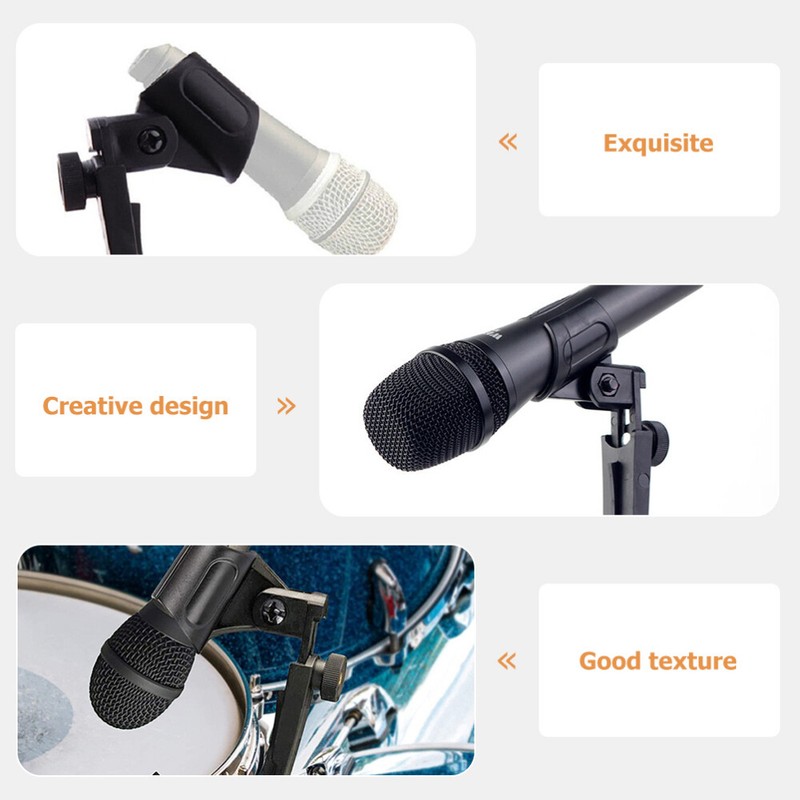 2pcs Microphone Clips accessories Microphone Mic Clip Holder gallery