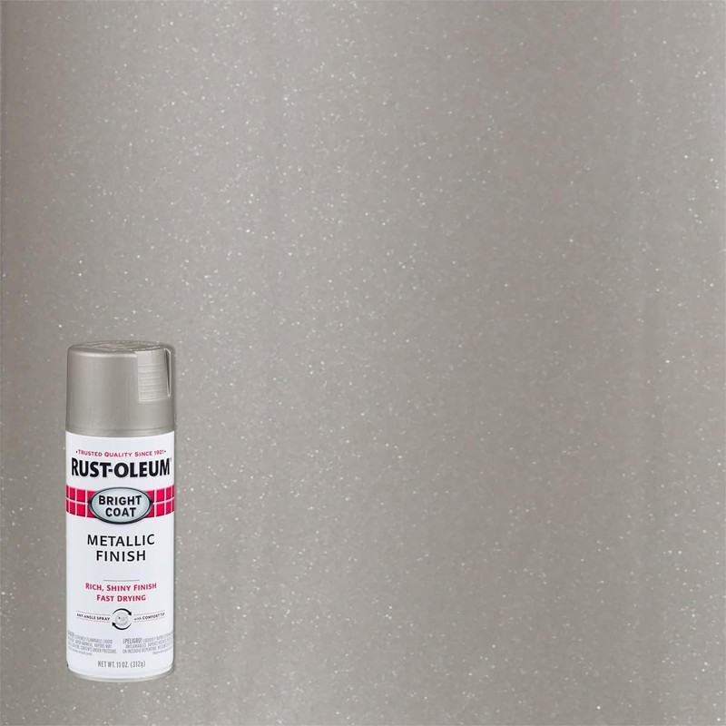 Rust-Oleum 7718830 Stops Rust Bright Coat Metallic Spray Paint, 11 Oz Chrome gallery