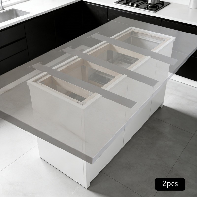 2Pcs Countertop Support Brackets Hidden Island Countertop Support Brackets 36in gallery