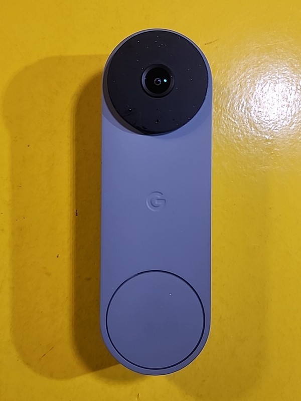 Google Nest Doorbell 2nd Generation Wired Gray G28DR Tested No Backplate B3