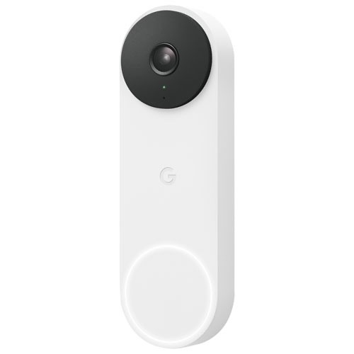 Google Nest Doorbell 2nd Generation Wired, Snow (GA02767-CA)