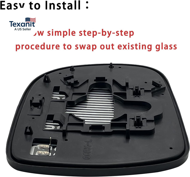 Driver Side Mirror Glass Replacement for 2004-2009 Lexus RX330 RX350 Rx400H, Pow gallery