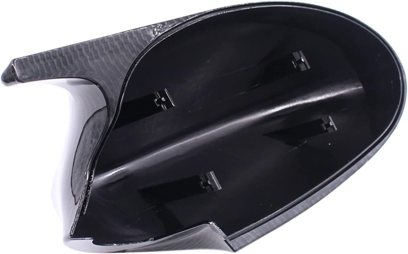 Pair of Carbon Fiber ABS Rear View Door Side Mirror Cover Cap for 3 Series E90 E gallery