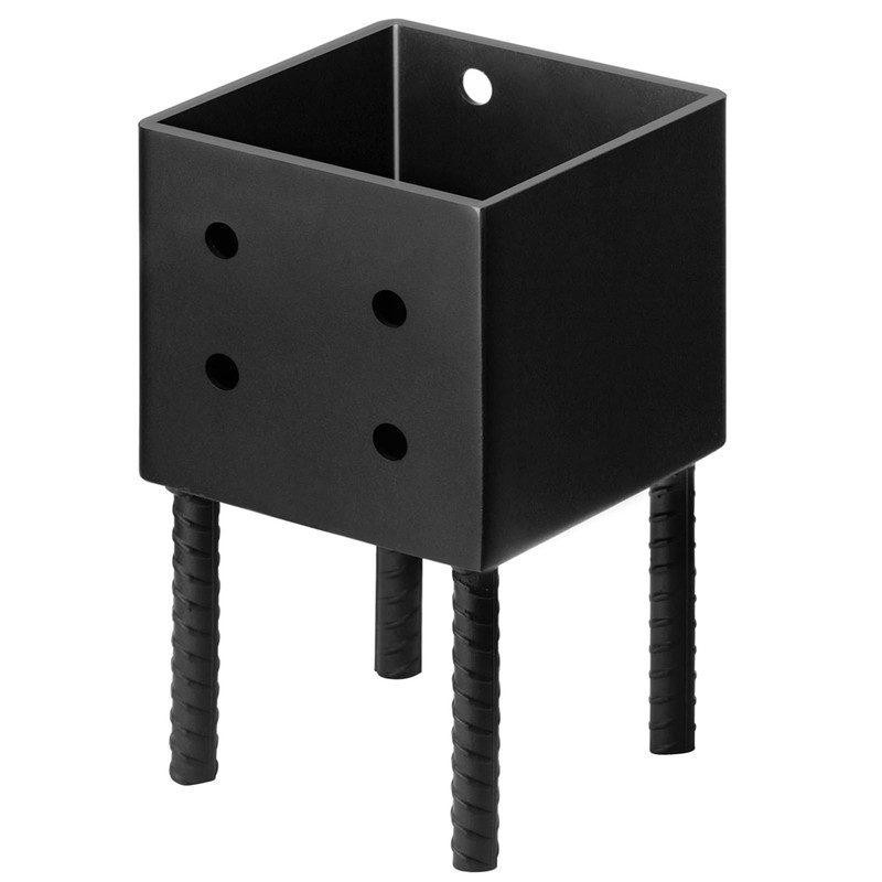 6×6 Post Base Anchor for Concrete, 11 Gauge Heavy Duty Weld Steel Pergola Dec…
