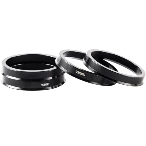 Hub Centric Rings (Pack of 4) Aluminium Alloy Wheel Center 67.1 to 73.1 Black